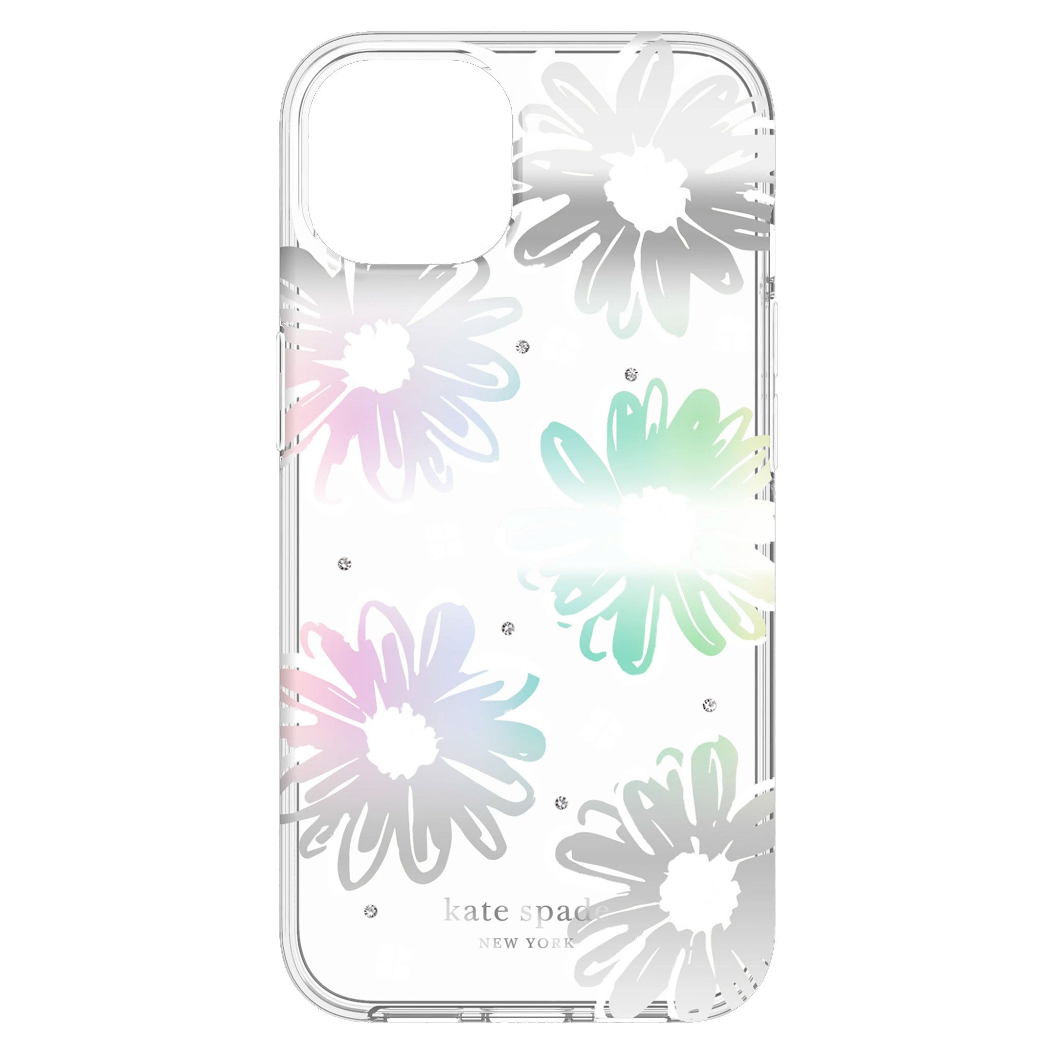 Kate Spade - Hardshell Case For Apple iPhone 13 - Daisy Iridescent Foil