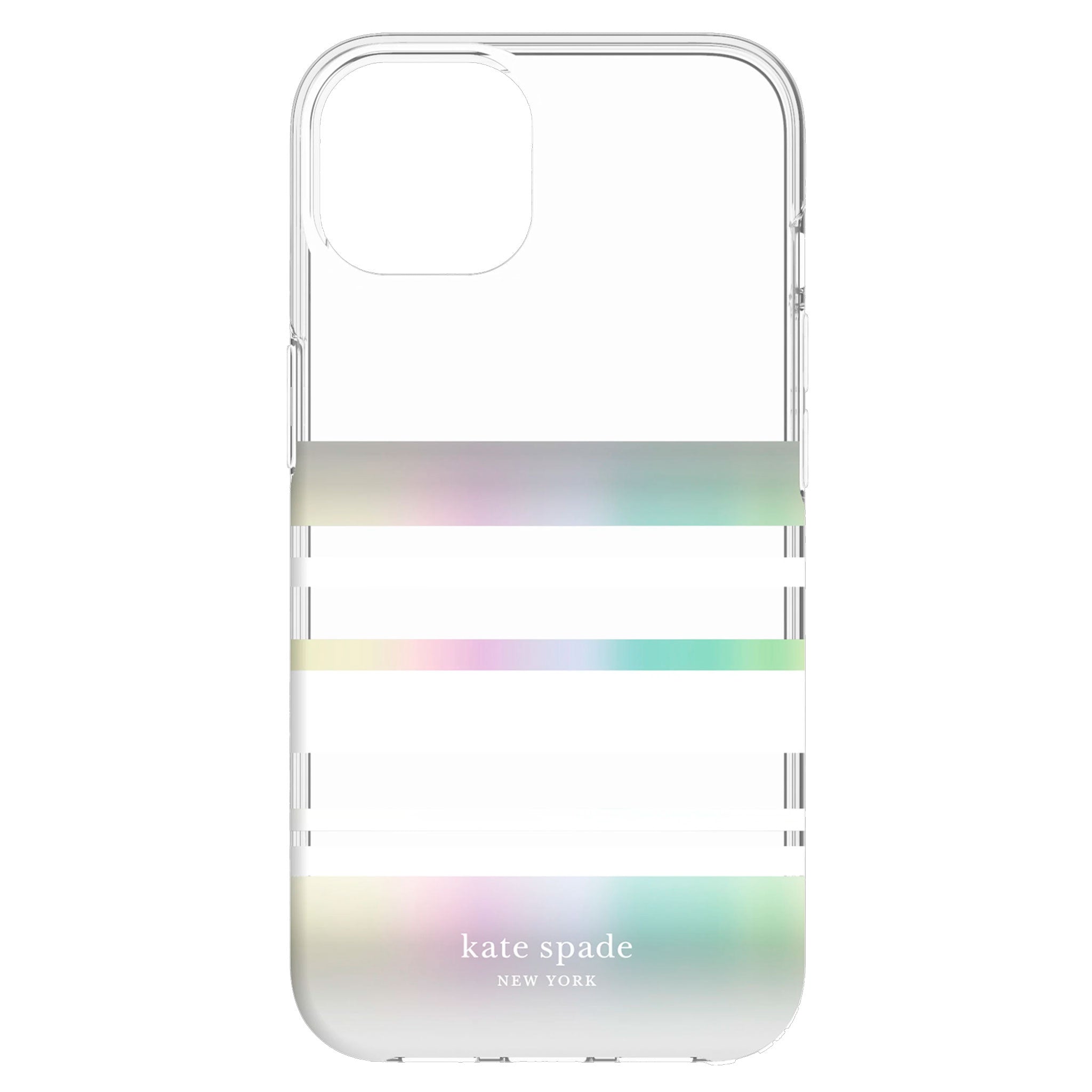 Kate Spade - Hardshell Case For Apple iPhone 13 - Park Stripe White