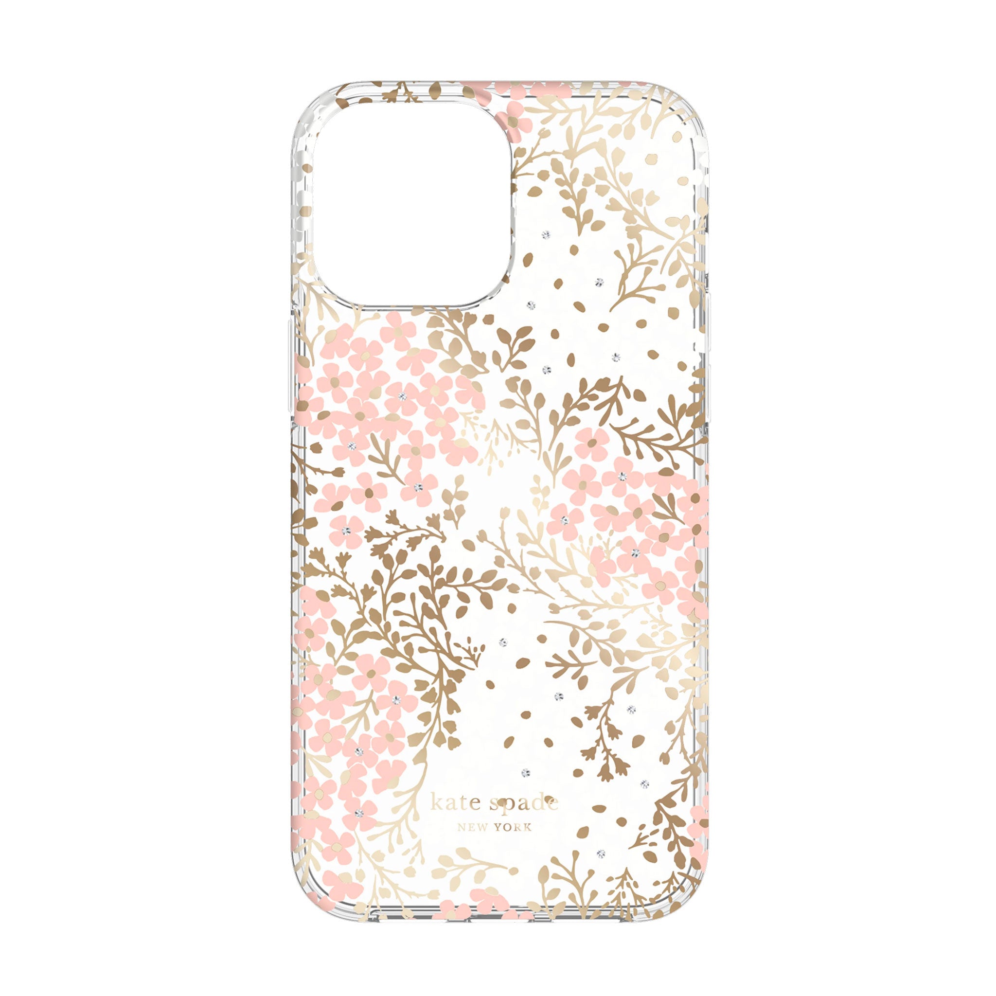 Kate Spade - Hardshell Case For Apple iPhone 13 Pro Max - Multi Floral Pink And Gold
