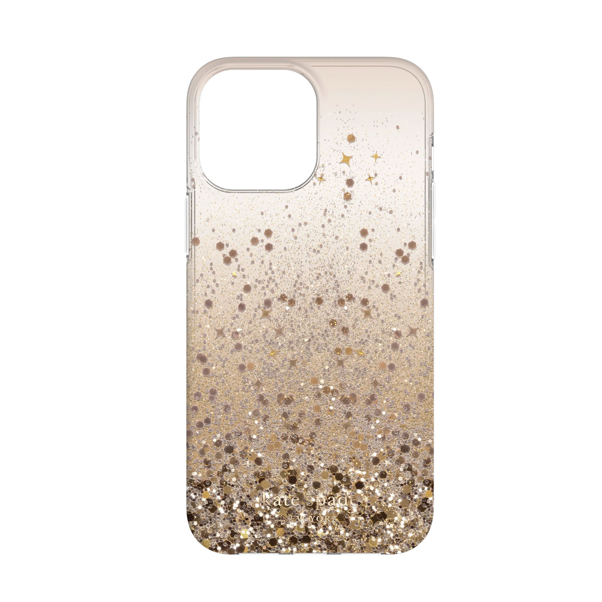 Kate Spade - Hardshell Case For Apple iPhone 13 Pro - Chunky Glitter Champagne