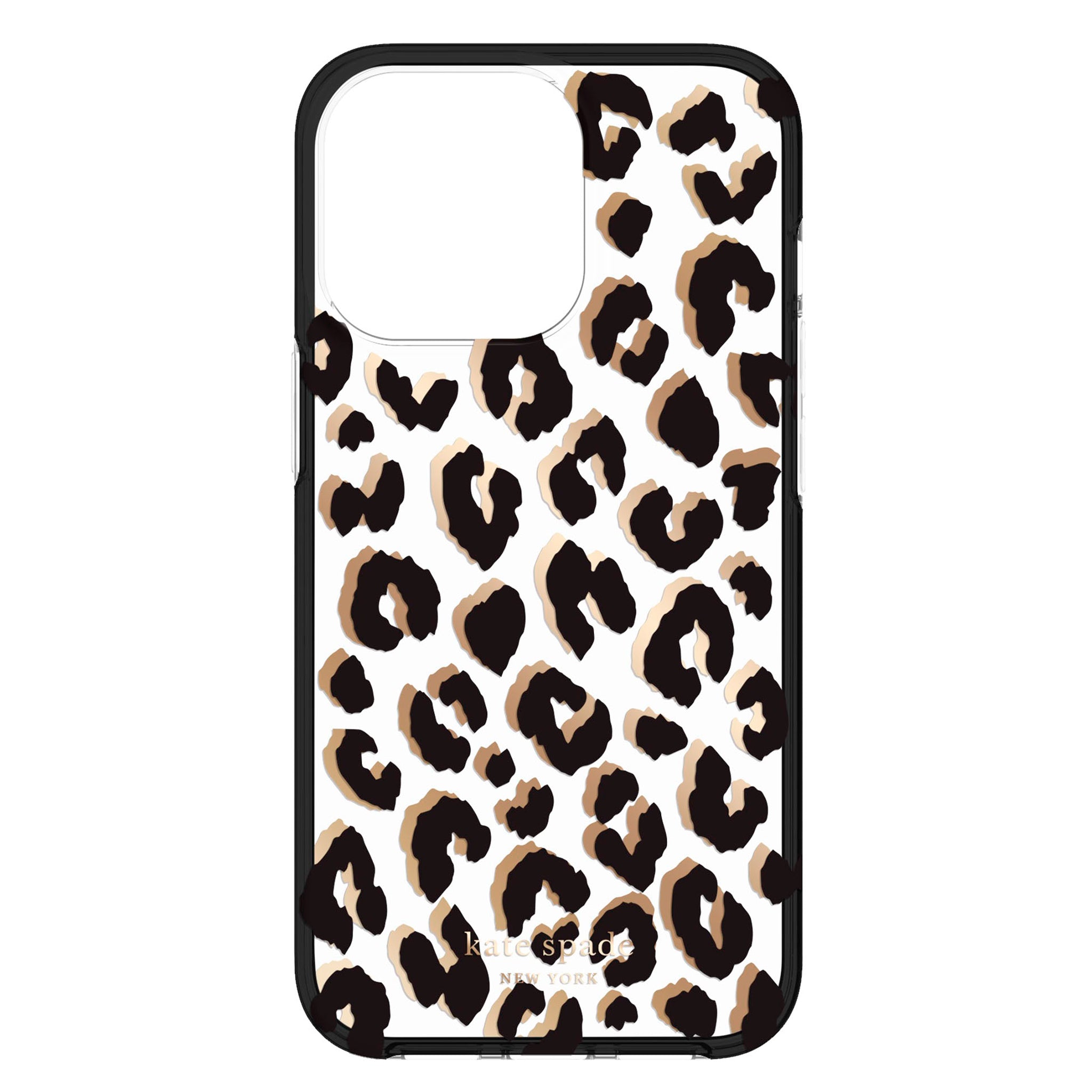 Kate Spade - New York Protective Hardshell Case For Apple Iphone 14 Pro Max - City Leopard Black
