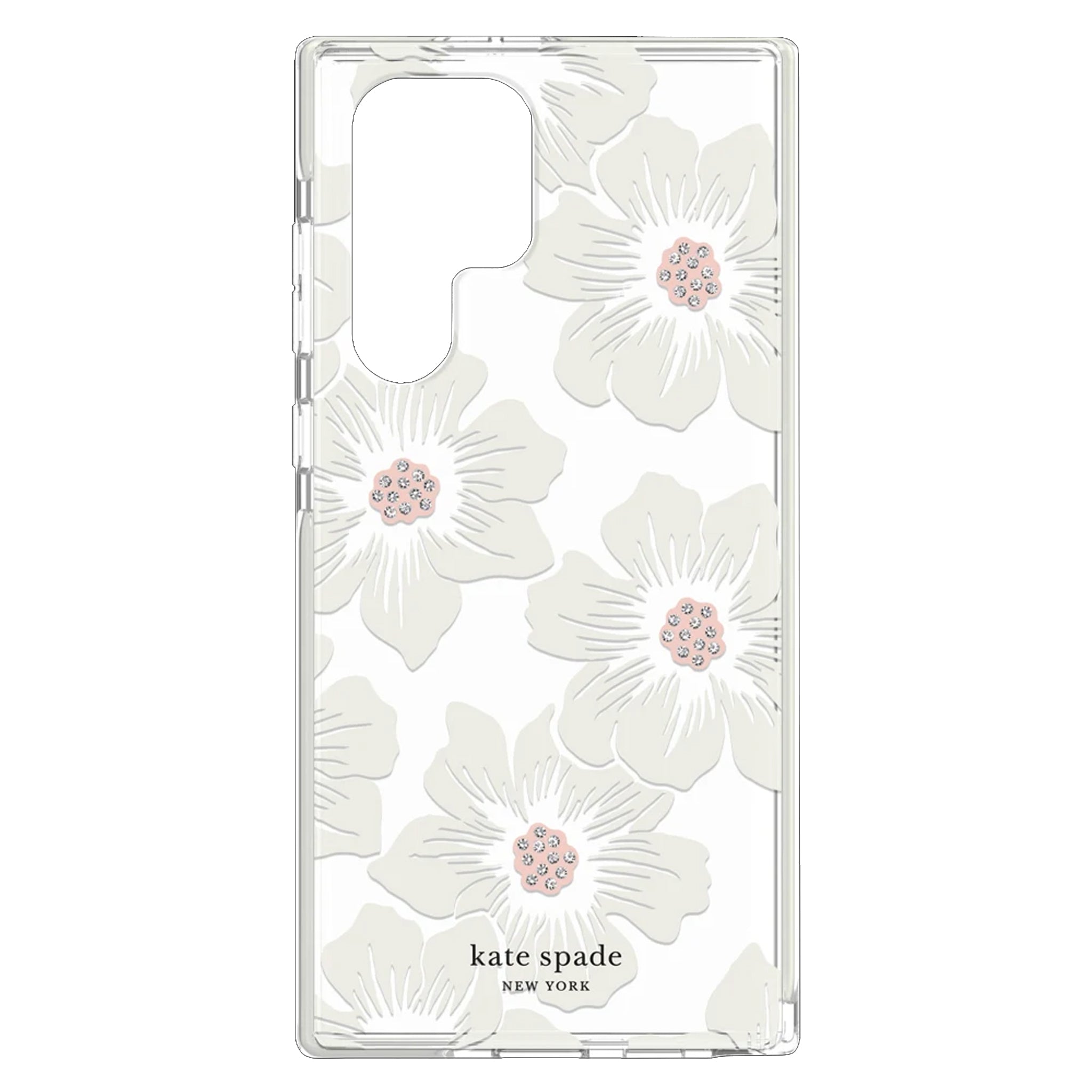 Kate Spade - New York Defensive Hardshell Case For Samsung Galaxy S22 Ultra - Hollyhock Floral
