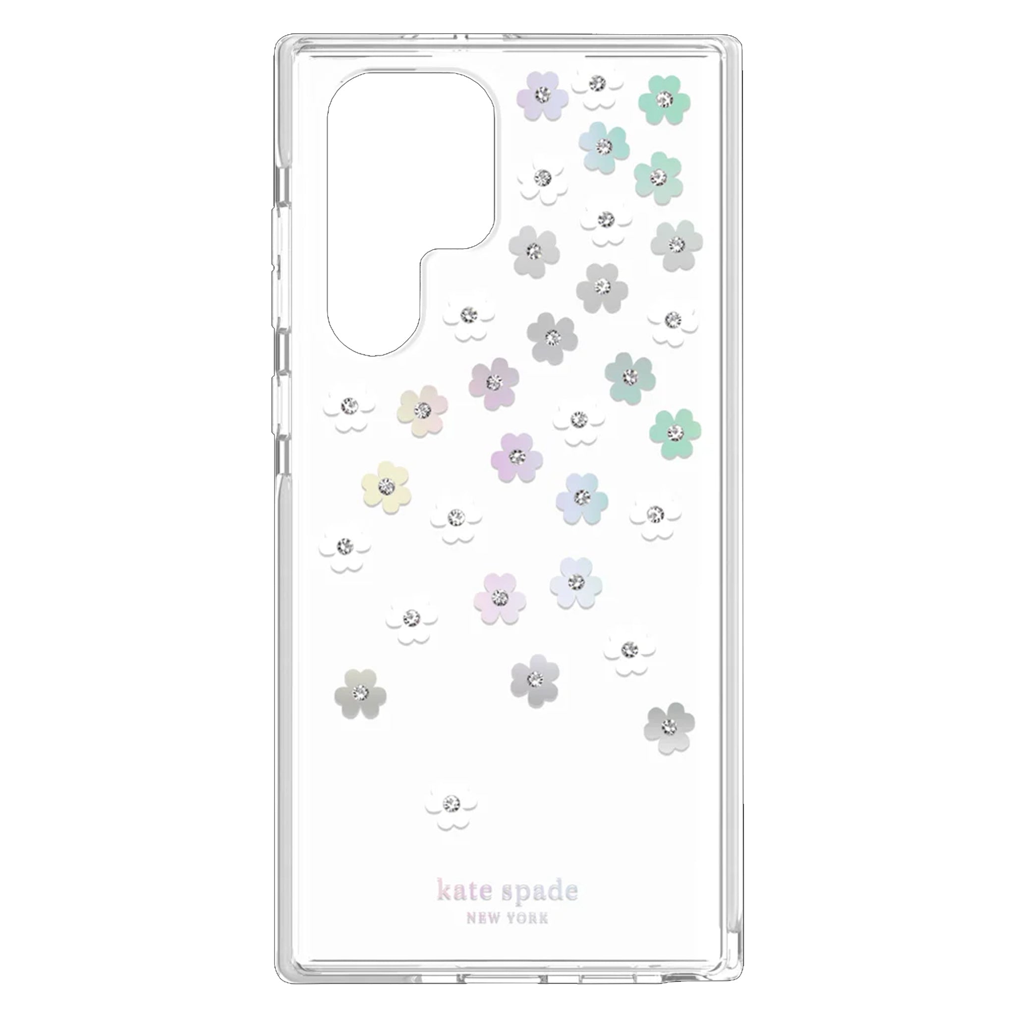 Kate Spade - New York Defensive Hardshell Case For Samsung Galaxy S22 Ultra - Scattered Flowers