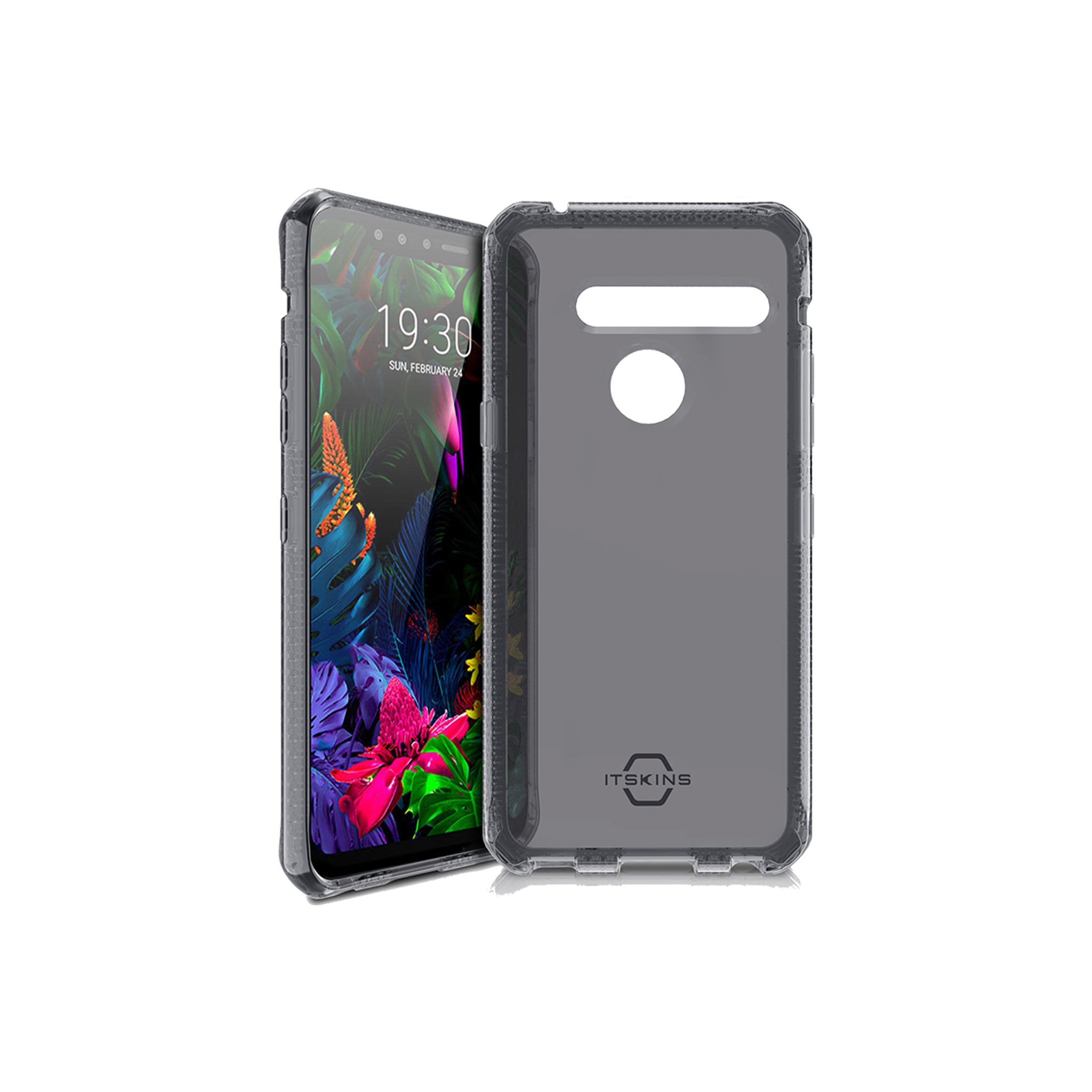 Itskins - Spectrum Clear Case For Lg G8 Thinq - Smoke