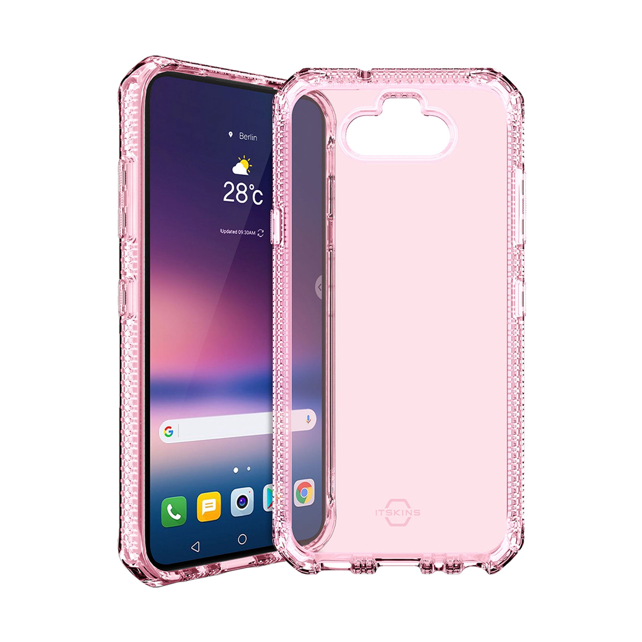 Itskins - Spectrum Clear Case For Lg K8x / Phoenix 5 / Aristo 5 / Risio 4 / K31 / Fortune 3 / Tribute Monarch - Light Pink