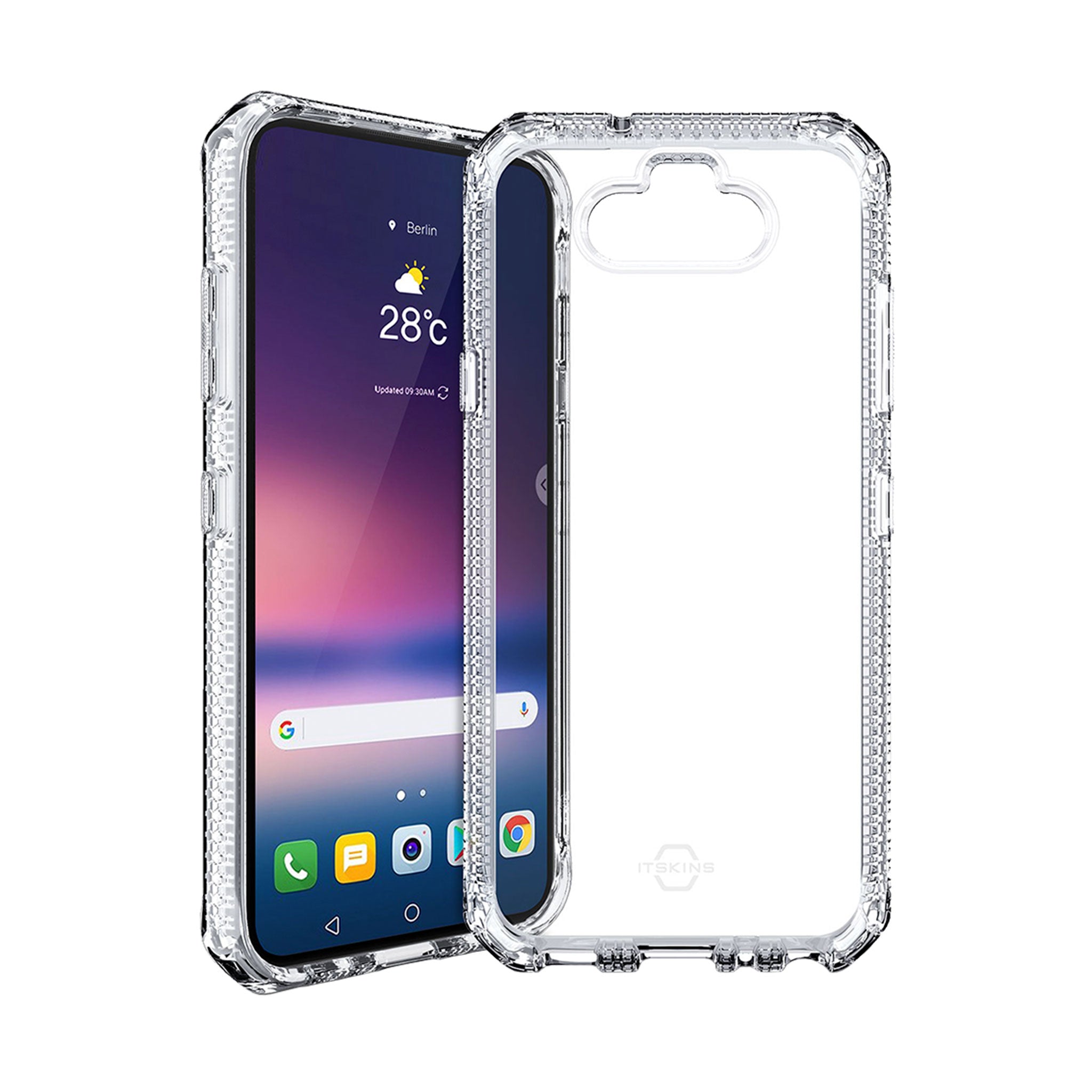 Itskins - Spectrum Clear Case For Lg K8x / Phoenix 5 / Aristo 5 / Risio 4 / K31 / Fortune 3 / Tribute Monarch - Transparent