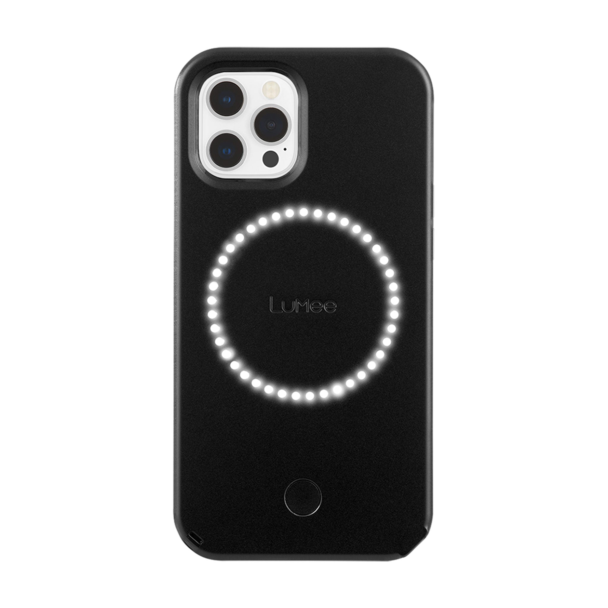 Lumee - Halo Case For Apple Iphone 12 / 12 Pro - Matte Black