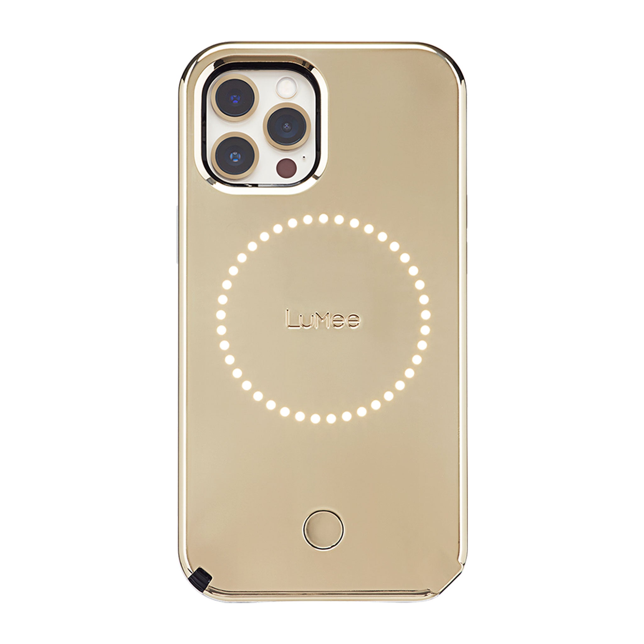 Lumee - Halo Case For Apple Iphone 12 Pro Max - Gold Mirror