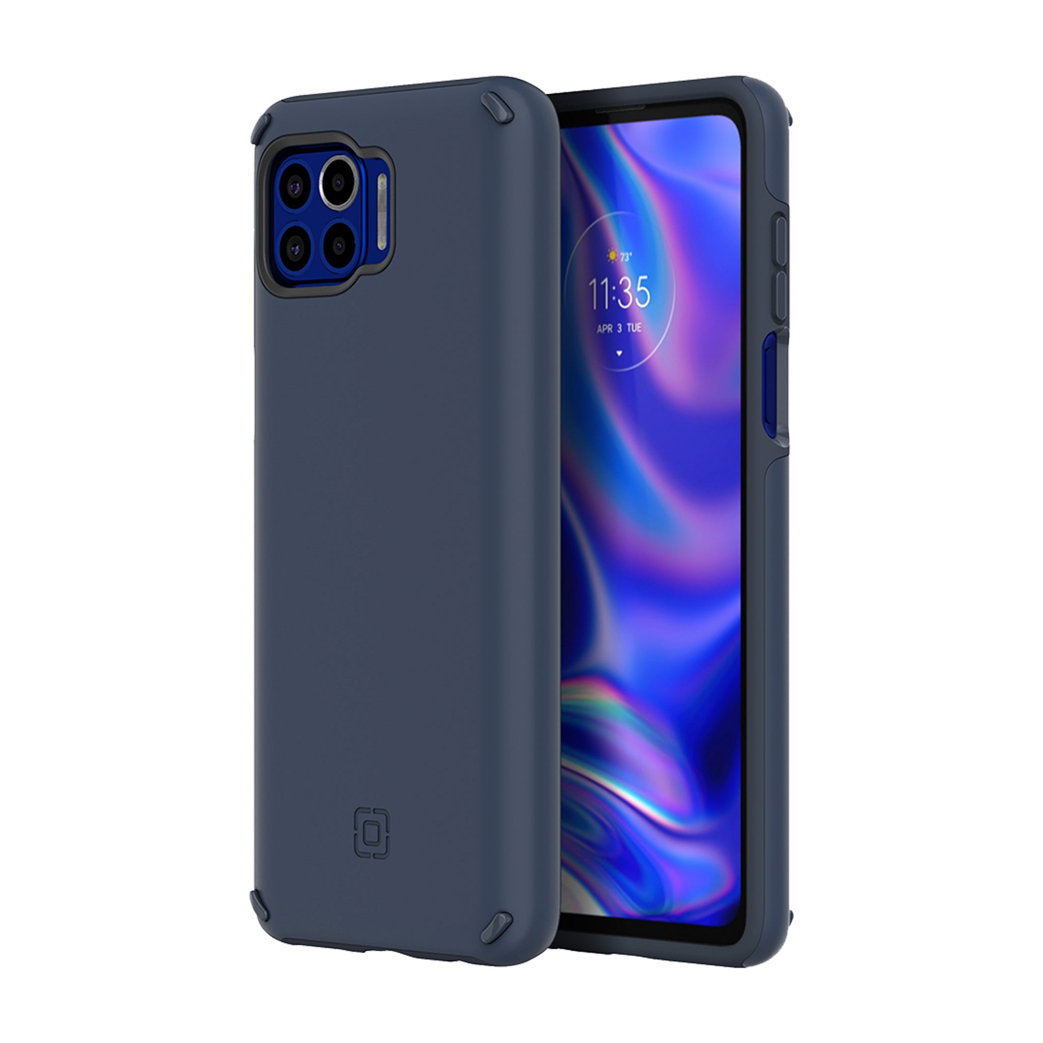 Incipio - Duo Case For Motorola One 5g / One 5g Uw - Indigo Blue