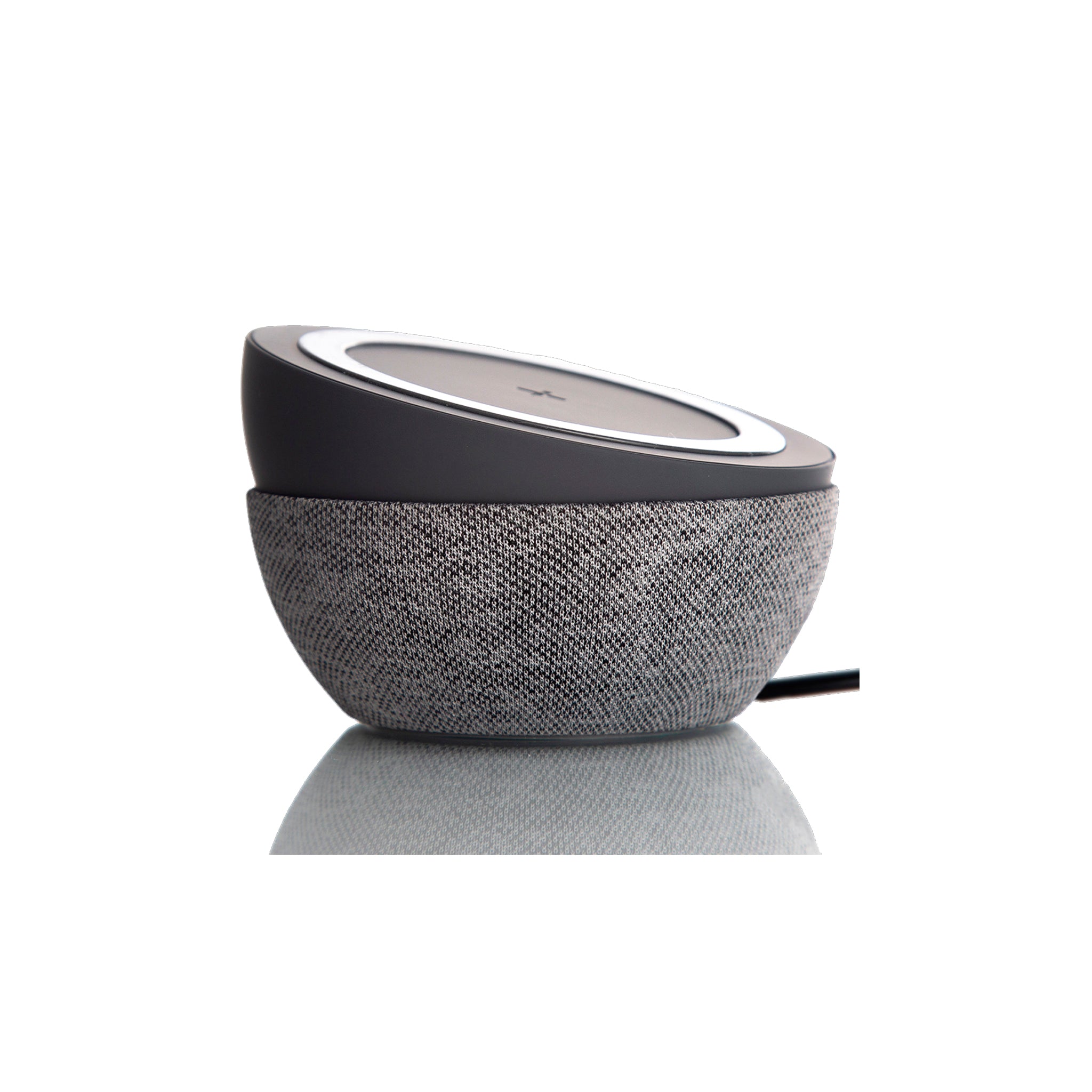 Tylt - Twisty 360 Wireless Charging Pad And Stand 10w - Charcoal And Gray
