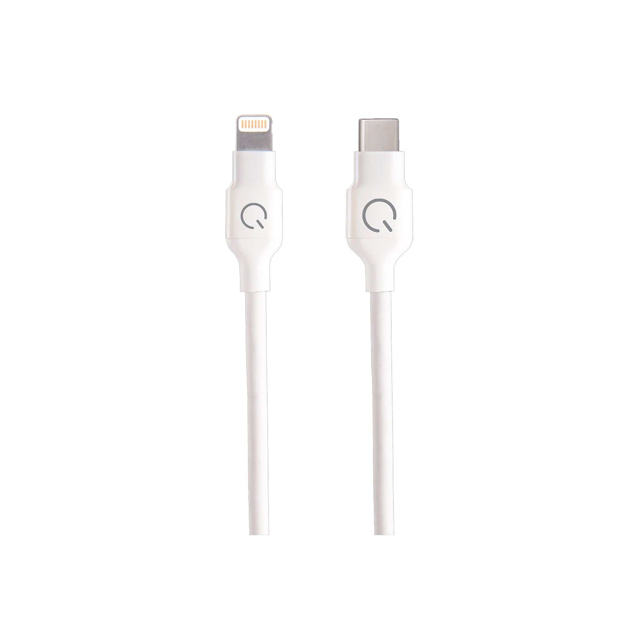 Qmadix - Apple Lightning To Usb Type C Cable 6ft - White