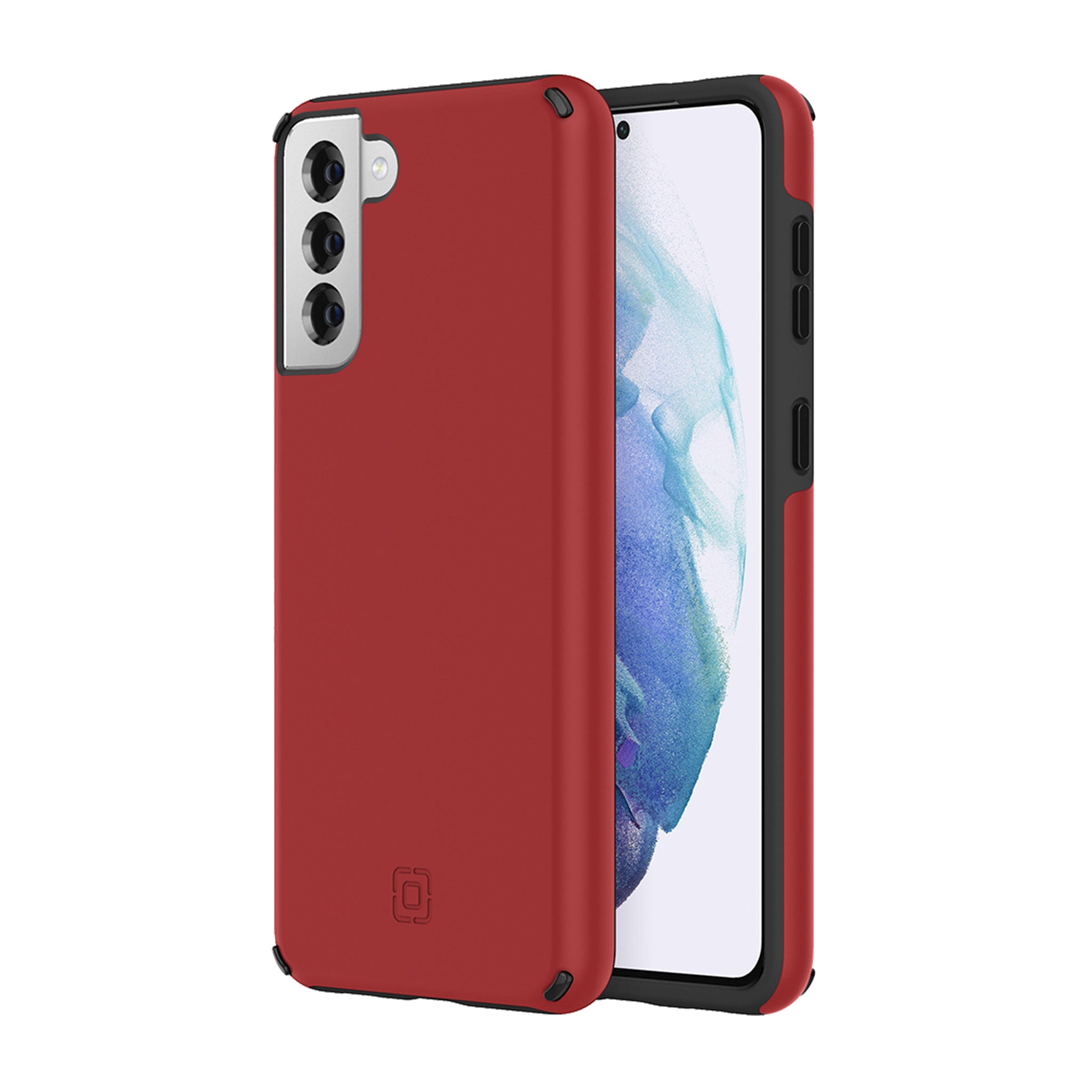 Incipio - Duo Case For Samsung Galaxy S21 Plus 5g - Salsa Red And Black