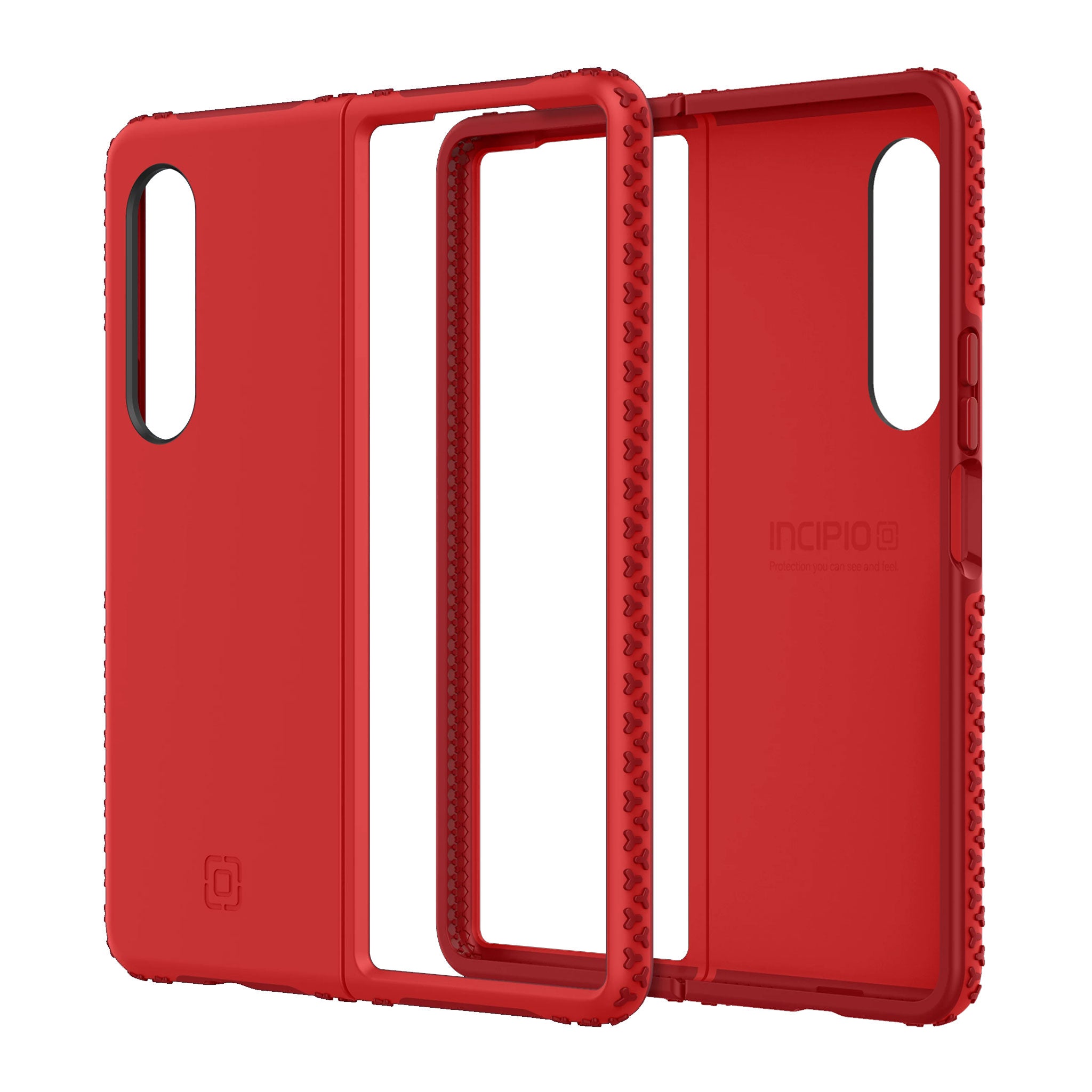 Incipio - Grip Case For Samsung Galaxy Z Fold3 5g - Red