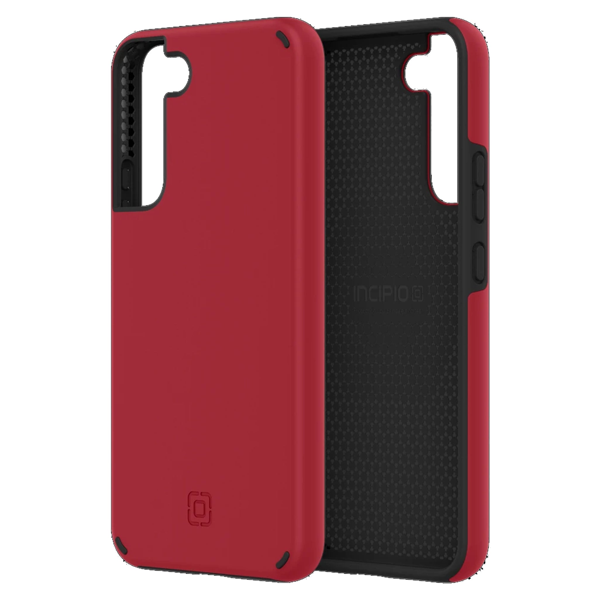 Incipio - Duo Case For Samsung Galaxy S22 - Salsa Red and Black