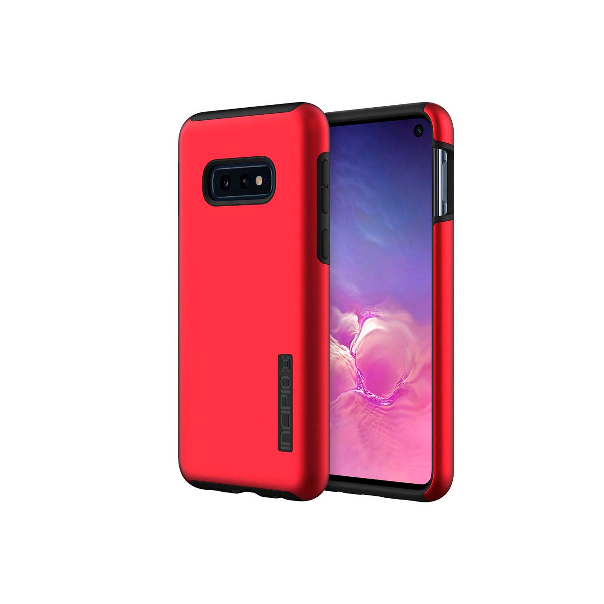 Incipio - DualPro Case For Samsung Galaxy S10e - Iridescent Red And Black