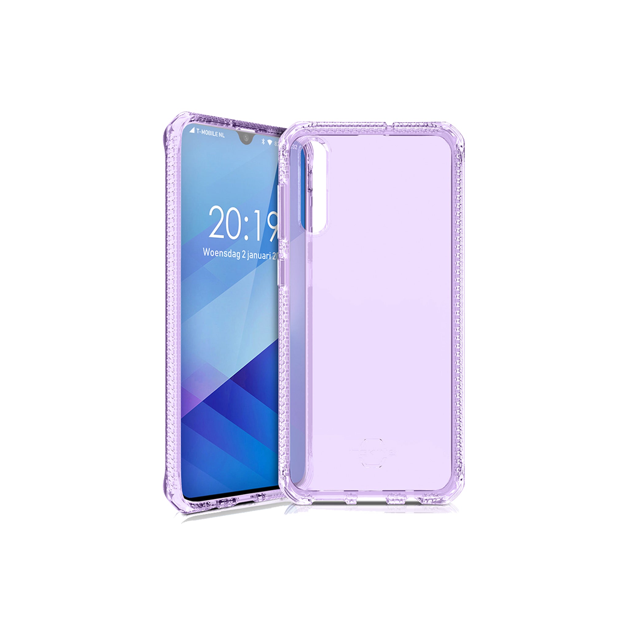 Itskins - Spectrum Clear Case For Samsung Galaxy A50 - Light Purple