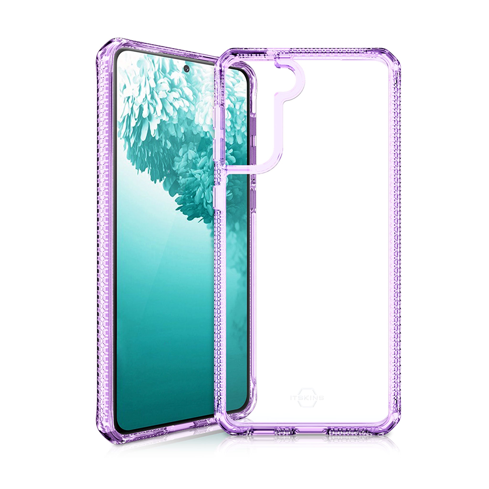 Itskins - Hybrid Clear Case For Samsung Galaxy S21 Plus 5g - Violet And Transparent