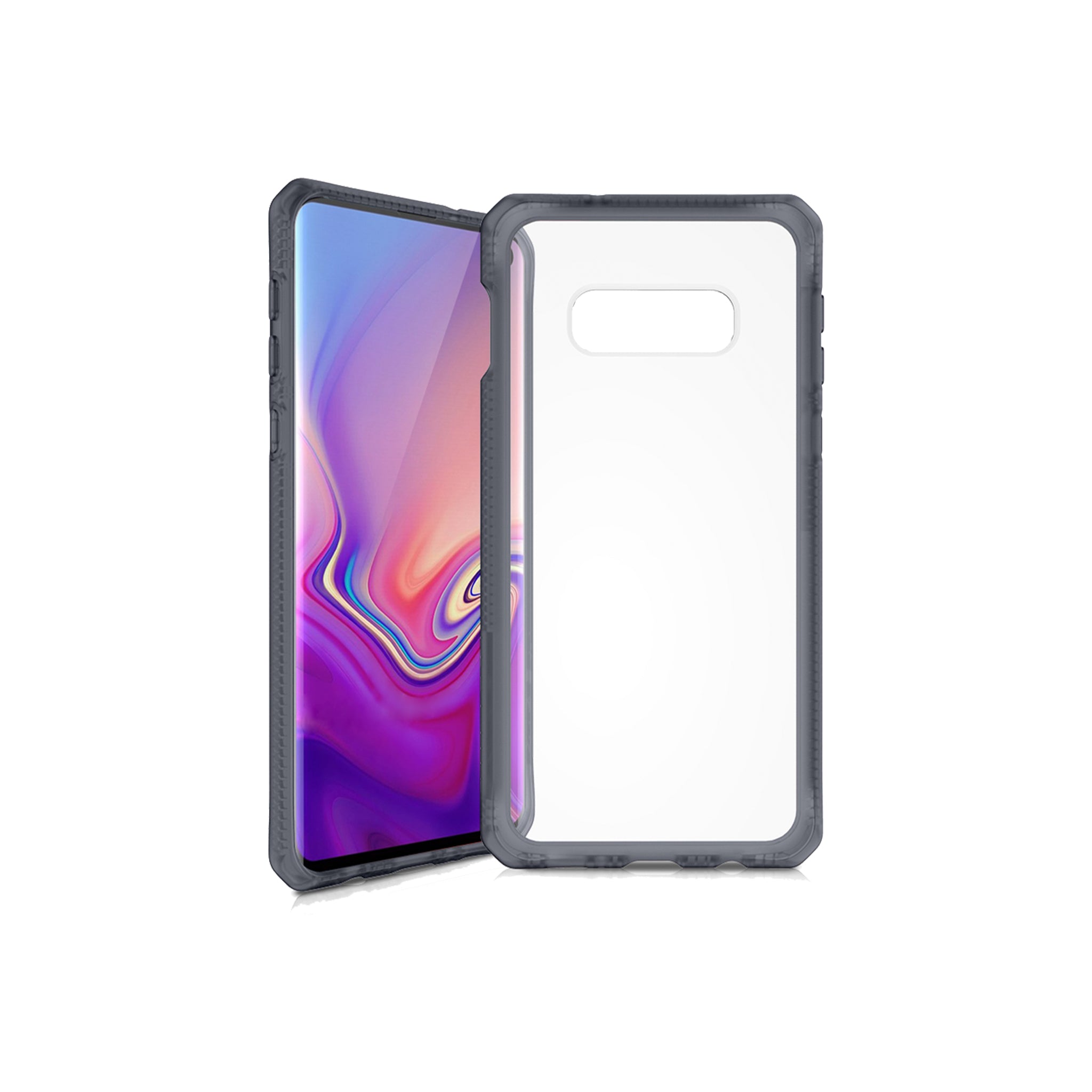 Itskins - Hybrid Frost Mkii Case For Samsung Galaxy S10e - Black And Transparent