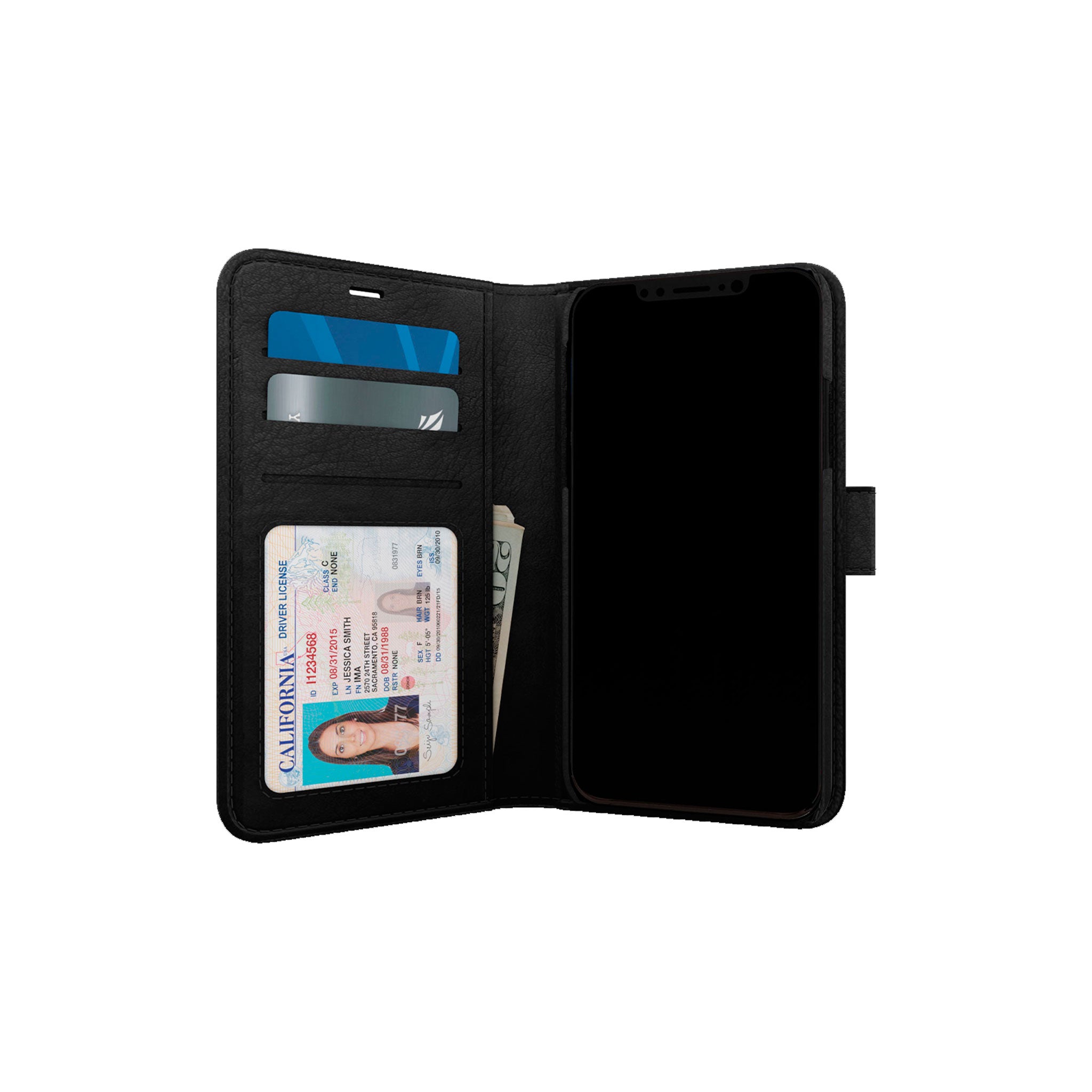Skech - Polo Book Case For Apple Iphone 11 - Black