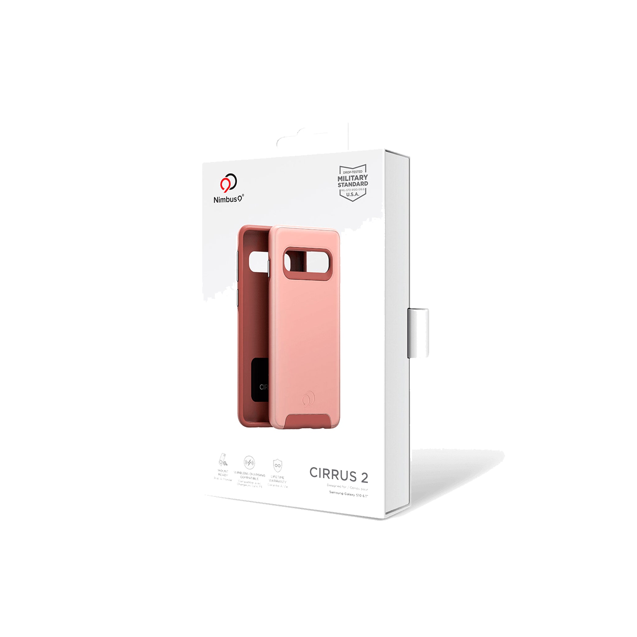 Nimbus9 - Cirrus 2 Case For Samsung Galaxy S10 - Rose Gold
