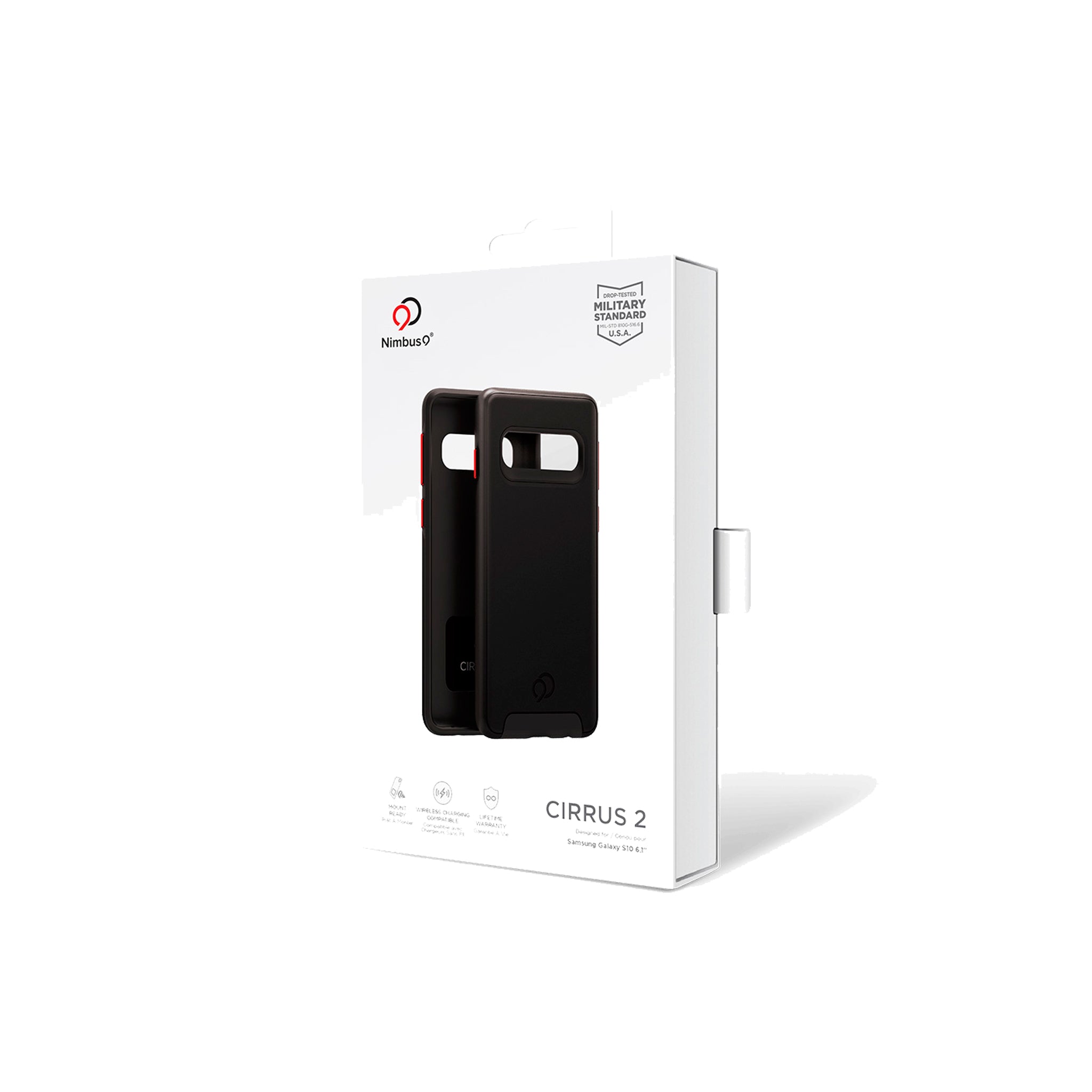 Nimbus9 - Cirrus 2 Case For Samsung Galaxy S10 - Black