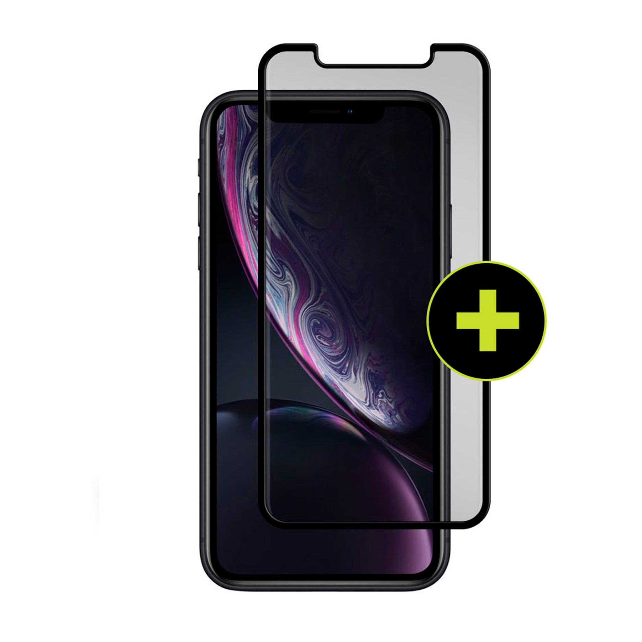 Gadget Guard - Black Ice Plus Cornice Curved Glass Screen Protector For Apple Iphone 11 / Xr - Clear