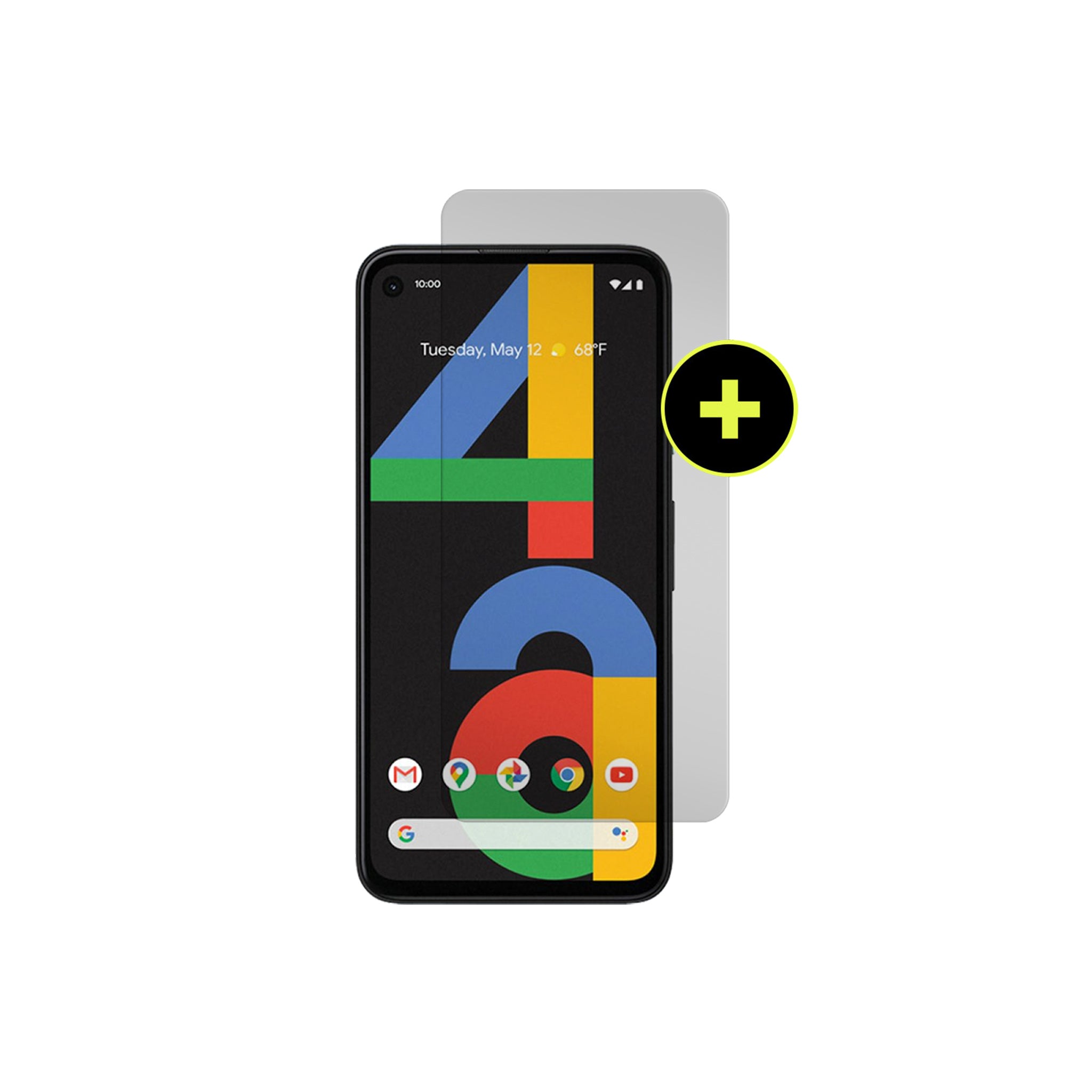 Gadget Guard - Black Ice Plus $150 Guarantee Glass Screen Protector For Google Pixel 4a - Clear