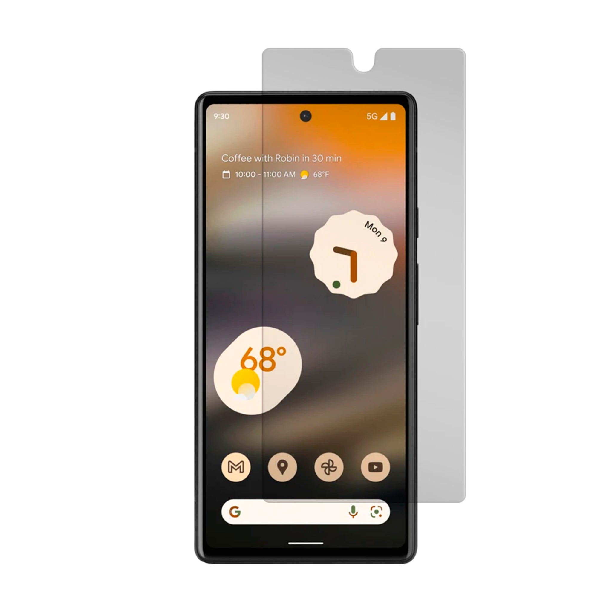 Gadget Guard - Black Ice Plus Flex $150 Guarantee Screen Protector For Google Pixel 6a - Clear
