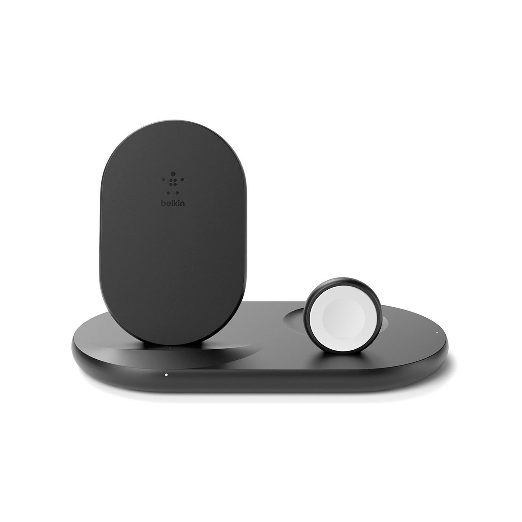 Belkin - 3-in-1 Wireless Charging Pad With Apple Watch Dock - Black